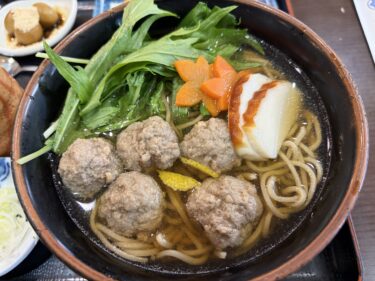 今日のお昼は季節そば