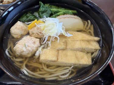 今日のお昼は季節そば