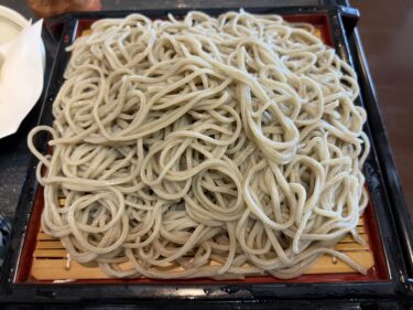 三日目の麺は蕎麦
