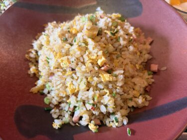 雲丹の炒飯とミニ麻婆