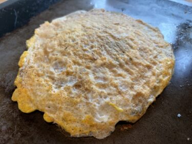 今日のお昼はお好み焼き